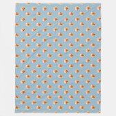 Couverture Polaire Pansies orange (Devant)