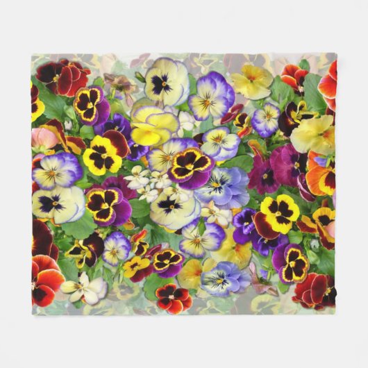 Couverture Polaire Pansy Cascade Fleece Blanket (Devant (Horizontal))