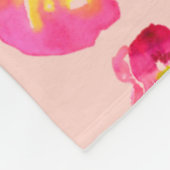 Couverture Polaire Pansy rose vif et coloré  (Coin)