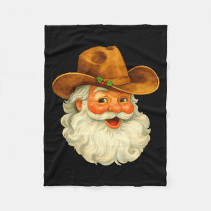 Couverture Polaire Pantalon de pyjama de Noël de cow-boy western Sant