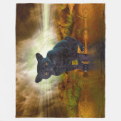 Couverture Polaire Panthère noire (Devant)