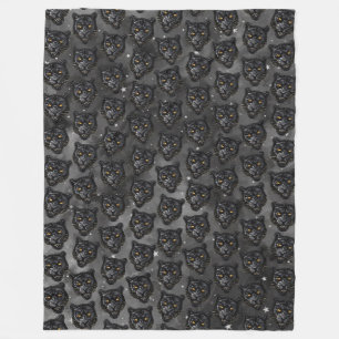 Couverture Polaire Panthère noire