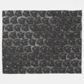 Couverture Polaire Panthère noire (Devant (Horizontal))