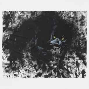 Couverture Polaire Panthère noire de Grunge
