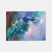 Couverture Polaire Paon glorieux II (Devant (Horizontal))