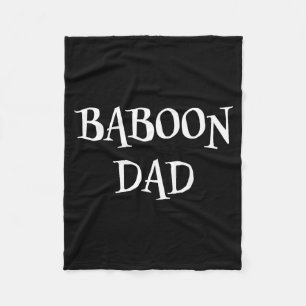 Couverture Polaire Papa babouin drôle mignon Halloween amateur de bab