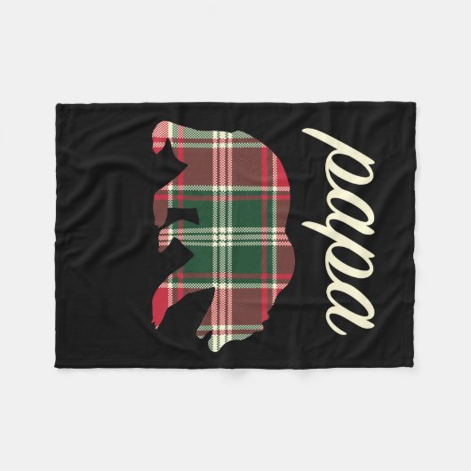 Couverture Polaire Papa Bear (Devant (Horizontal))