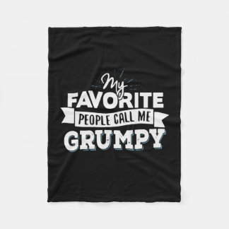 Couverture Polaire Papa Cadeau Mes Favoris Les Gens M'Appelent Grumpy