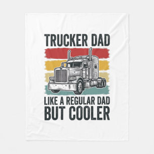 Couverture Polaire Papa camionneur comme un papa normal mais t-shirt
