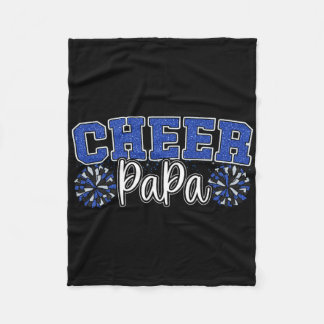 Couverture Polaire Papa cheer fier Mon pom-pom girl préféré m'appelle
