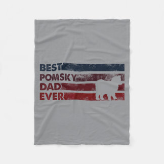 Couverture Polaire Papa Chien Pour Toujours - Père Pomsky