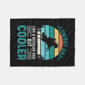 Couverture Polaire Papa Cowboy (Devant (Horizontal))