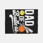 Couverture Polaire Papa de Llers Softll Sketll Papa (Devant (Horizontal))