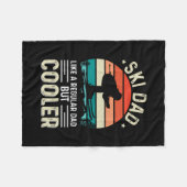 Couverture Polaire Papa de ski (Devant (Horizontal))