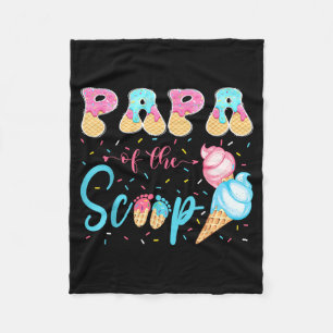 Couverture Polaire Papa de The Scoop Ice Cream Gender Reveal Bébé