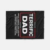 Couverture Polaire Papa - Drôle Donald Trump Fête des pères cadeau (Devant (Horizontal))