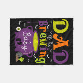 Couverture Polaire Papa Du Bébé Brassant Baby shower Sorcière Fantôme (Devant (Horizontal))