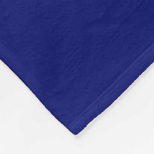 Couverture Polaire Papa du Coeur moderne sur Royal Blue (Coin)