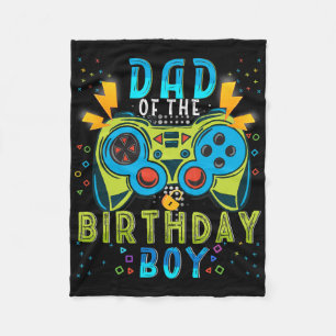 Couverture Polaire Papa du garçon d'anniversaire Vidéo Game Matching