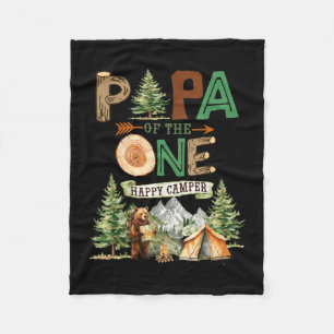 Couverture Polaire Papa du joyeux campeur pour son 1er anniversaire c