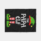 Couverture Polaire Papa Elf Family Matching Group Christmas Dad  (Devant (Horizontal))