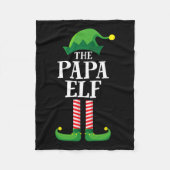 Couverture Polaire Papa Elf Matching Family Group Christmas Party Pyj (Devant)
