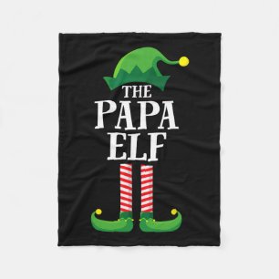 Couverture Polaire Papa Elf Matching Family Group Christmas Party Pyj