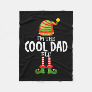 Couverture Polaire Papa elfe cool Noël pyjama assorti pour homme
