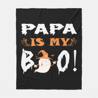 Couverture Polaire Papa Est Mon Boo Heureux Halloween