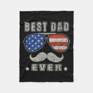 Couverture Polaire Papa Ever American Us Fête des pères Drapeau 4 jui