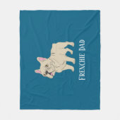 Couverture Polaire Papa Frenchie (Devant)