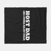 Couverture Polaire Papa hôte comme un père normal mais glacière (Devant (Horizontal))