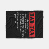 Couverture Polaire Papa Impôt Drôle papa Définition de l'impôt Fête d (Devant (Horizontal))