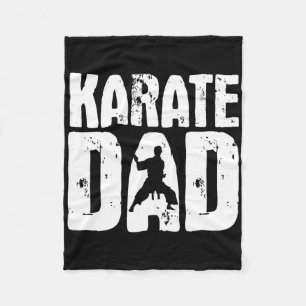 Couverture Polaire Papa Karaté - Entraîneur d'arts martiaux Karatéka