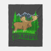 Couverture Polaire Papa Moose Hunting Papa (Devant)