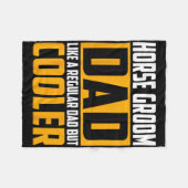 Couverture Polaire Papa Palefrenier De Cheval Pour Hommes - Comme Un  (Devant (Horizontal))