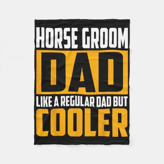 Couverture Polaire Papa Palefrenier De Cheval Pour Hommes - Comme Un  (Devant)