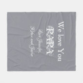 Couverture Polaire Papa Papa Papa Papa Custom Papa Daddy Dada Simple (Devant (Horizontal))