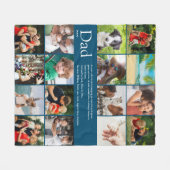 Couverture Polaire Papa père Définition 16 Photos Collage Bleu (Devant (Horizontal))