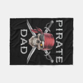 Couverture Polaire Papa Pirate (Devant (Horizontal))