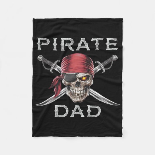 Couverture Polaire Papa Pirate (Devant)
