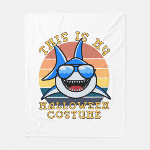 Couverture Polaire Papa Requin Soleil Couchant Drôle Épouvantable