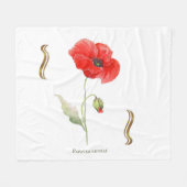 Couverture Polaire Papaver rhoeas  (Devant (Horizontal))