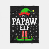 Couverture Polaire Papaw Elf Funny Christmas Family Matching  (Devant)