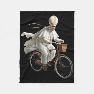Couverture Polaire Pape à vélo bicyclette Église catholique Bible Écr