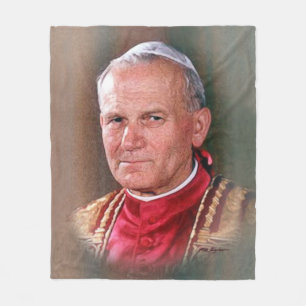 Couverture Polaire Pape St John Paul II