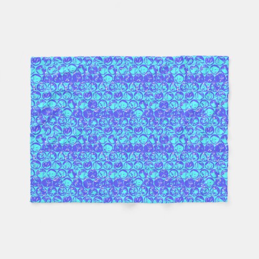 Couverture Polaire Papier à bulle d'art pop (Devant (Horizontal))