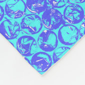 Couverture Polaire Papier à bulle d'art pop (Coin)