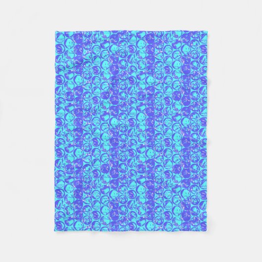 Couverture Polaire Papier à bulle d'art pop (Devant)