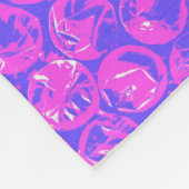 Couverture Polaire Papier à bulle d'art pop (Coin)